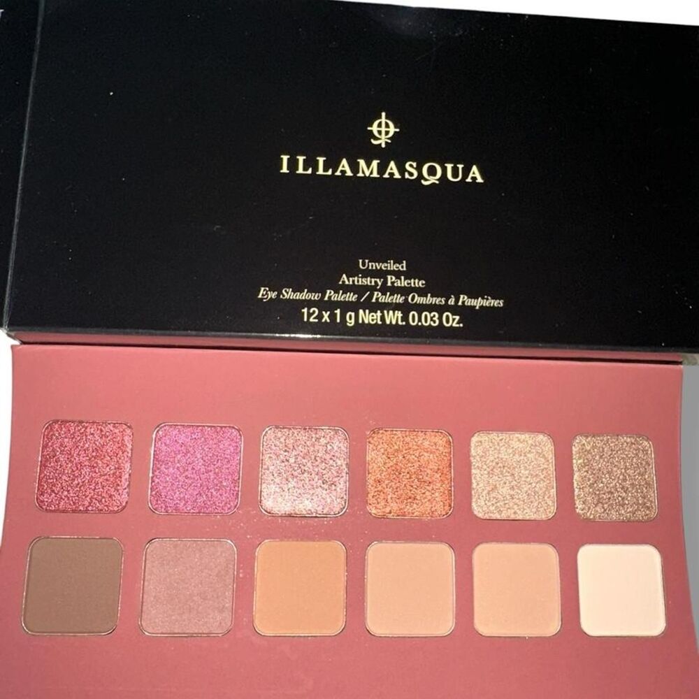 Illamasqua Unveiled Artistry Palette with 12 shades of eyeshadow PALETTE LTD ED